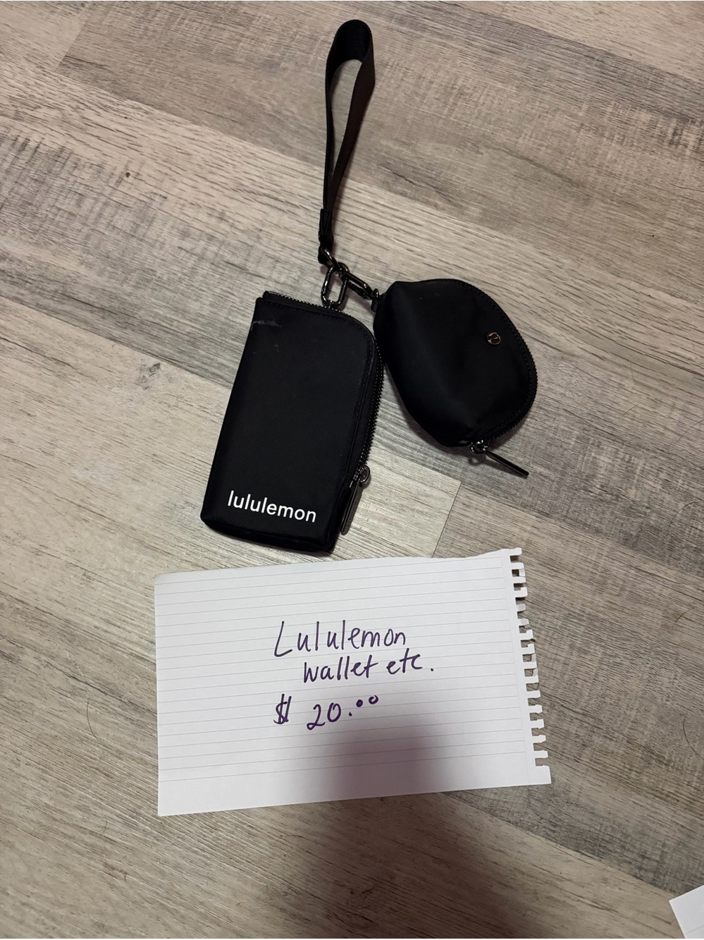 Lululemon wallet keychain